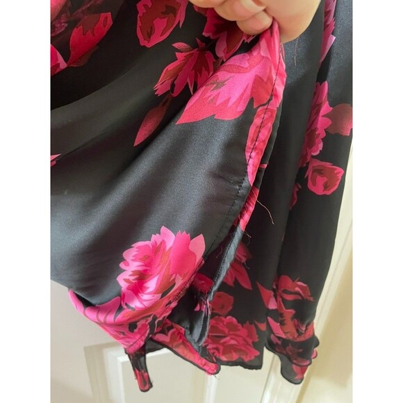 FASHION & BUG Women's Blouse Red ROSE - Picture 6 of 7